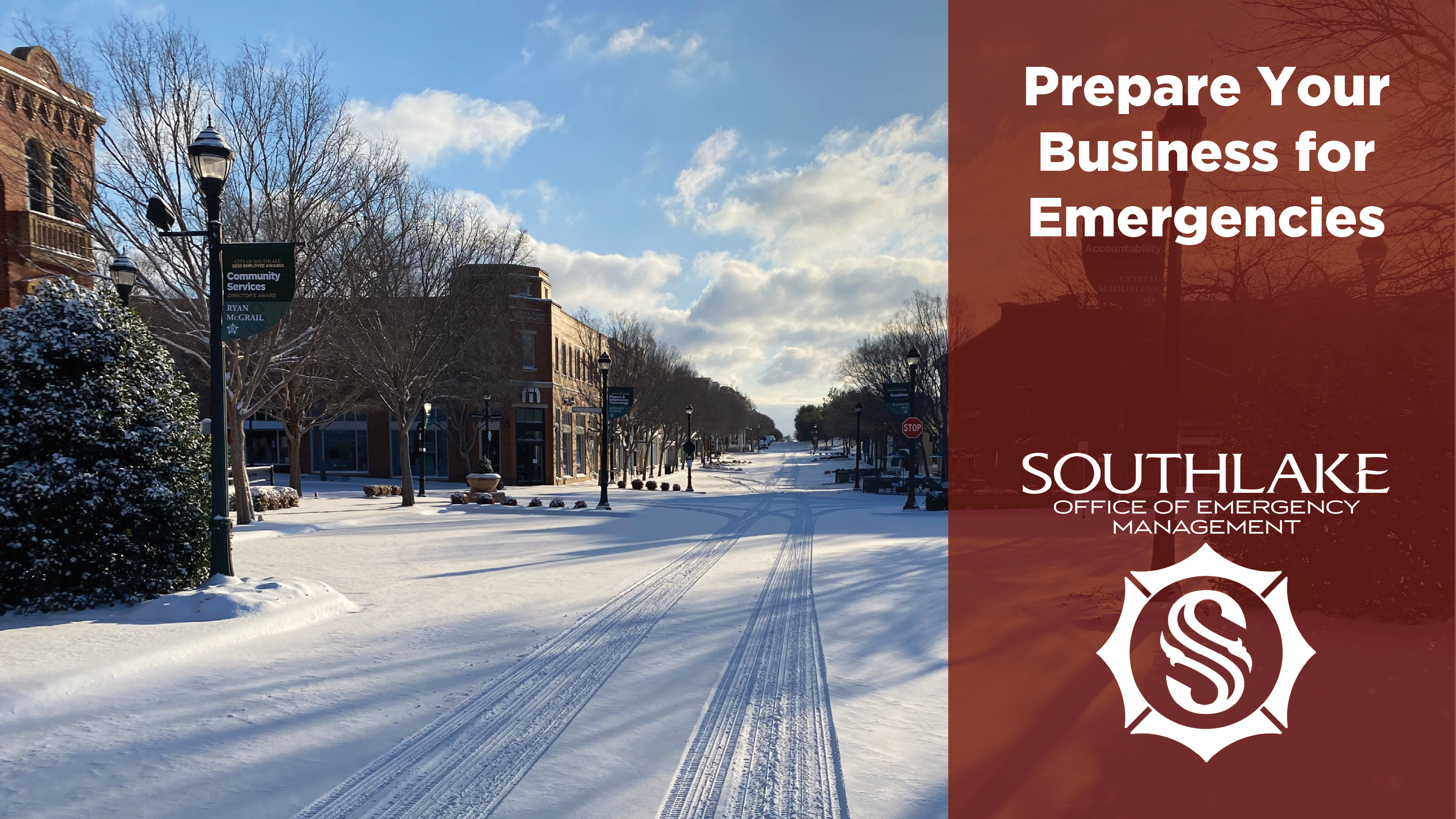 Prepare Your Business for Emergencies with photo of snow covered street